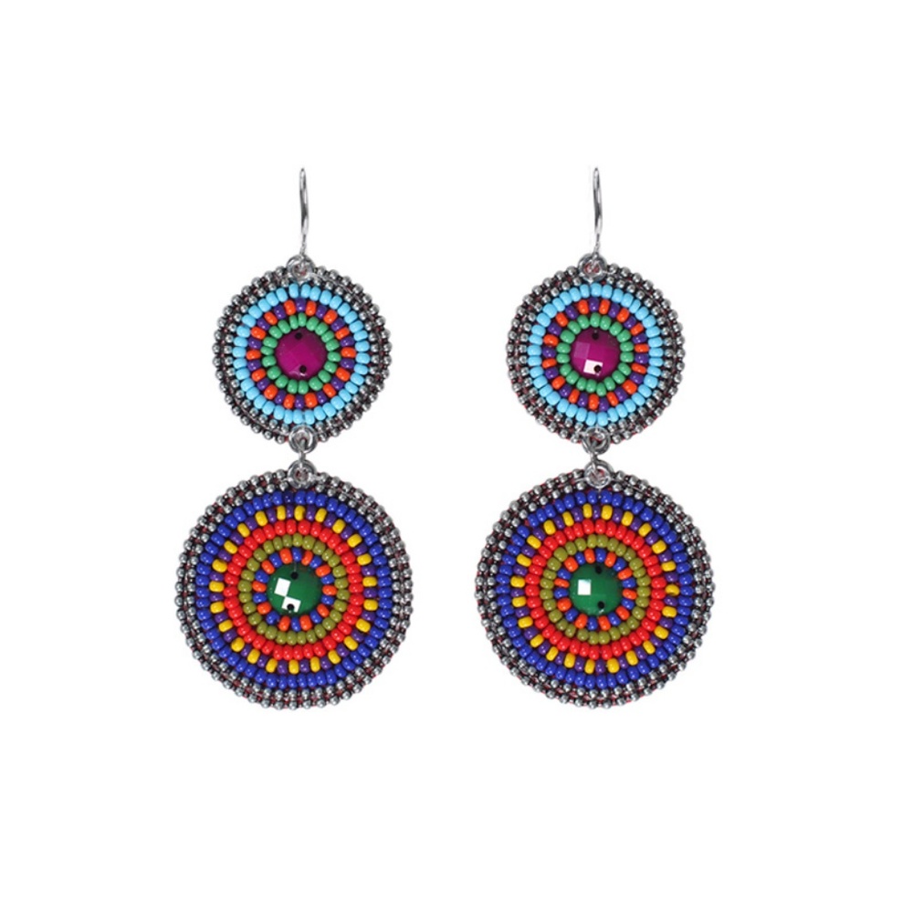 Erik & Mike Soan 2 Circle Earrings in Multi-color